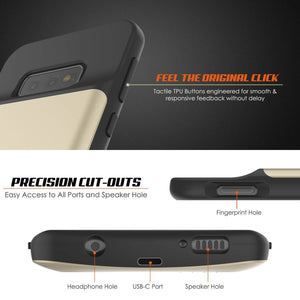 PunkJuice S10e Battery Case Gold - Fast Charging Power Juice Bank with 4700mAh (Color in image: Black)