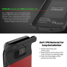 Load image into Gallery viewer, PunkJuice S10e Battery Case Red - Fast Charging Power Juice Bank with 4700mAh (Color in image: Blue)
