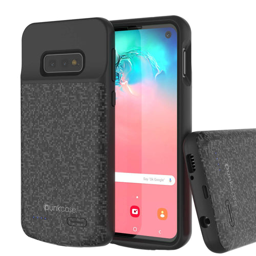 PunkJuice S10e Battery Case Black - Fast Charging Power Juice Bank with 4700mAh (Color in image: Black)