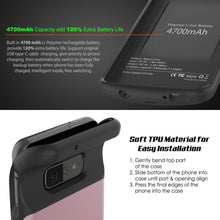Load image into Gallery viewer, PunkJuice S10e Battery Case Rose - Fast Charging Power Juice Bank with 4700mAh (Color in image: Blue)
