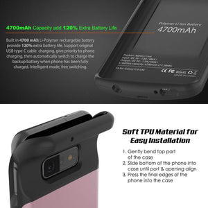 PunkJuice S10e Battery Case Rose - Fast Charging Power Juice Bank with 4700mAh (Color in image: Blue)