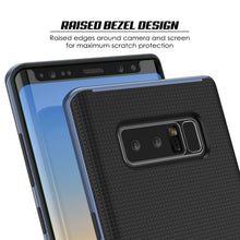 Cargar imagen en el visor de la galería, Galaxy Note 8 Case, PunkCase [Stealth Series] Hybrid 3-Piece Shockproof Dual Layer Cover [Non-Slip] [Soft TPU + PC Bumper] with PUNKSHIELD Screen Protector for Samsung Note 8 [Navy Blue] (Color in image: Grey)
