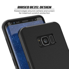 Load image into Gallery viewer, Galaxy S8 PLUS Case, PunkCase [Stealth Series] Hybrid 3-Piece Shockproof Dual Layer Cover [Non-Slip] [Soft TPU + PC Bumper] with PUNKSHIELD Screen Protector for Samsung S8+ [Black] (Color in image: Silver)

