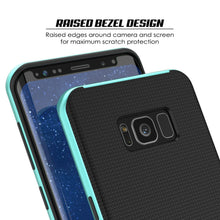 Load image into Gallery viewer, Galaxy S8 Case, PunkCase [Stealth Series] Hybrid 3-Piece Shockproof Dual Layer Cover [Non-Slip] [Soft TPU + PC Bumper] with PUNKSHIELD Screen Protector for Samsung S8 Edge [Teal] (Color in image: Red)
