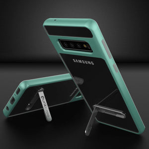 Galaxy S10 Case, PUNKcase [LUCID 3.0 Series] [Slim Fit] Armor Cover w/ Integrated Screen Protector [Teal] (Color in image: Rose Gold)