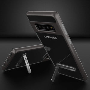 Galaxy S10 Case, PUNKcase [LUCID 3.0 Series] [Slim Fit] Armor Cover w/ Integrated Screen Protector [Grey] (Color in image: Gold)