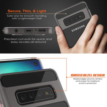 Cargar imagen en el visor de la galería, Galaxy S10 Case, PUNKcase [LUCID 3.0 Series] [Slim Fit] Armor Cover w/ Integrated Screen Protector [Grey] (Color in image: Black)
