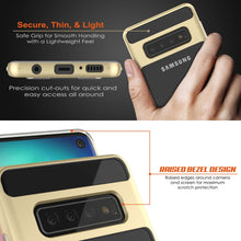 Cargar imagen en el visor de la galería, Galaxy S10 Case, PUNKcase [LUCID 3.0 Series] [Slim Fit] Armor Cover w/ Integrated Screen Protector [Gold] (Color in image: Black)
