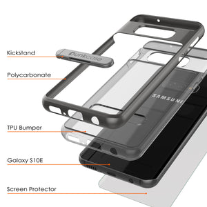 Galaxy S10e Case, PUNKcase [LUCID 3.0 Series] [Slim Fit] Armor Cover w/ Integrated Screen Protector [Grey] (Color in image: Blue)
