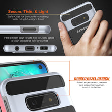 Cargar imagen en el visor de la galería, Galaxy S10e Case, PUNKcase [LUCID 3.0 Series] [Slim Fit] Armor Cover w/ Integrated Screen Protector [Silver] (Color in image: Black)
