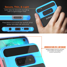Cargar imagen en el visor de la galería, Galaxy S10e Case, PUNKcase [LUCID 3.0 Series] [Slim Fit] Armor Cover w/ Integrated Screen Protector [Blue] (Color in image: Black)
