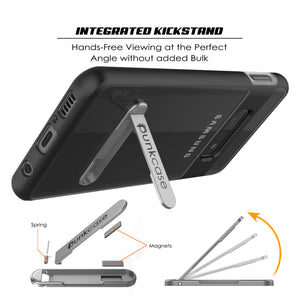 Galaxy S10e Case, PUNKcase [LUCID 3.0 Series] [Slim Fit] [Clear Back] Armor Cover w/ Integrated Screen Protector (Color in image: Red)