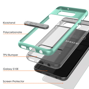 Galaxy S10e Case, PUNKcase [LUCID 3.0 Series] [Slim Fit] Armor Cover w/ Integrated Screen Protector [Teal] (Color in image: Blue)