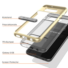 Cargar imagen en el visor de la galería, Galaxy S10e Case, PUNKcase [LUCID 3.0 Series] [Slim Fit] Armor Cover w/ Integrated Screen Protector [Gold] (Color in image: Blue)
