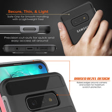 Cargar imagen en el visor de la galería, Galaxy S10e Case, PUNKcase [LUCID 3.0 Series] [Slim Fit] [Clear Back] Armor Cover w/ Integrated Screen Protector (Color in image: Blue)

