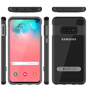 Galaxy S10e Case, PUNKcase [LUCID 3.0 Series] [Slim Fit] [Clear Back] Armor Cover w/ Integrated Screen Protector (Color in image: Silver)