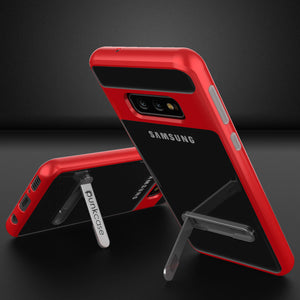 Galaxy S10e Case, PUNKcase [LUCID 3.0 Series] [Slim Fit] Armor Cover w/ Integrated Screen Protector [Red] (Color in image: Gold)