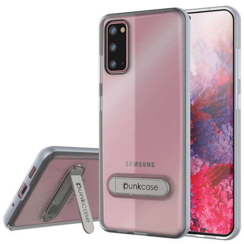 Galaxy S20 Case, PUNKcase [LUCID 3.0 Series] [Slim Fit] Armor Cover w/ Integrated Screen Protector [Silver] (Color in image: Silver)