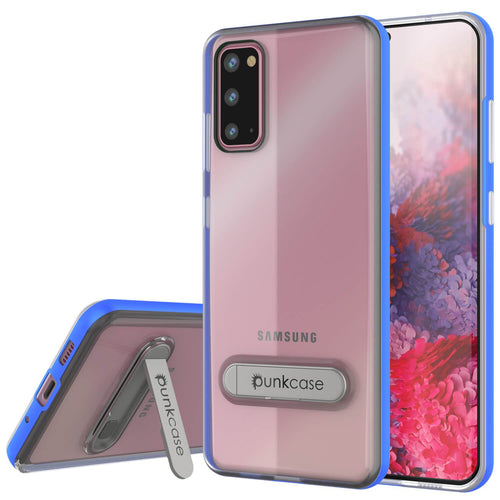 Galaxy S20 Case, PUNKcase [LUCID 3.0 Series] [Slim Fit] Armor Cover w/ Integrated Screen Protector [Blue] (Color in image: Blue)