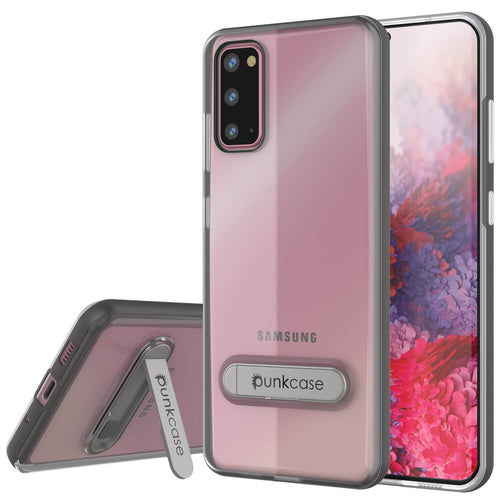 Galaxy S20 Case, PUNKcase [LUCID 3.0 Series] [Slim Fit] Armor Cover w/ Integrated Screen Protector [Grey] (Color in image: Grey)