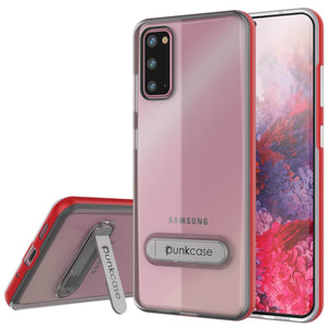 Galaxy S20 Case, PUNKcase [LUCID 3.0 Series] [Slim Fit] Armor Cover w/ Integrated Screen Protector [Red] (Color in image: Red)