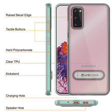Cargar imagen en el visor de la galería, Galaxy S20 Case, PUNKcase [LUCID 3.0 Series] [Slim Fit] Armor Cover w/ Integrated Screen Protector [Teal] (Color in image: Grey)
