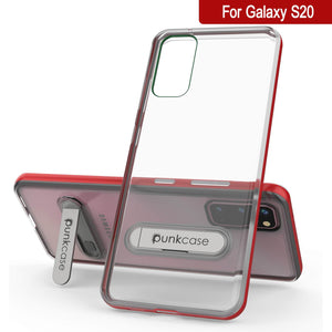 Galaxy S20 Case, PUNKcase [LUCID 3.0 Series] [Slim Fit] Armor Cover w/ Integrated Screen Protector [Red] (Color in image: Rose Gold)
