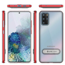 Load image into Gallery viewer, Galaxy S20+ Plus Case, PUNKcase [LUCID 3.0 Series] [Slim Fit] Armor Cover w/ Integrated Screen Protector [Red] (Color in image: Silver)
