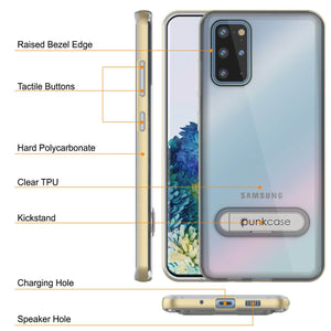 Galaxy S20+ Plus Case, PUNKcase [LUCID 3.0 Series] [Slim Fit] Armor Cover w/ Integrated Screen Protector [Gold] (Color in image: Red)