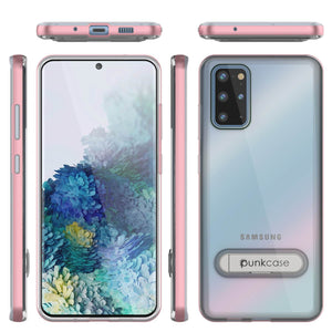 Galaxy S20+ Plus Case, PUNKcase [LUCID 3.0 Series] [Slim Fit] Armor Cover w/ Integrated Screen Protector [Rose Gold] (Color in image: Silver)