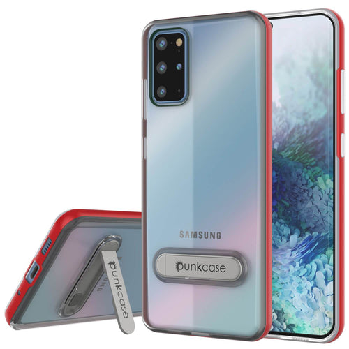 Galaxy S20+ Plus Case, PUNKcase [LUCID 3.0 Series] [Slim Fit] Armor Cover w/ Integrated Screen Protector [Red] (Color in image: Red)