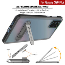 Load image into Gallery viewer, Galaxy S20+ Plus Case, PUNKcase [LUCID 3.0 Series] [Slim Fit] Armor Cover w/ Integrated Screen Protector [Black] (Color in image: Grey)

