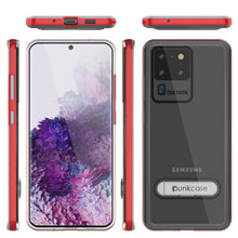 Load image into Gallery viewer, Galaxy S20 Ultra Case, PUNKcase [LUCID 3.0 Series] [Slim Fit] Armor Cover w/ Integrated Screen Protector [Red] (Color in image: Silver)

