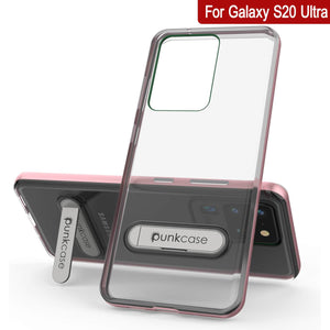 Galaxy S20 Ultra Case, PUNKcase [LUCID 3.0 Series] [Slim Fit] Armor Cover w/ Integrated Screen Protector [Rose Gold] (Color in image: Red)