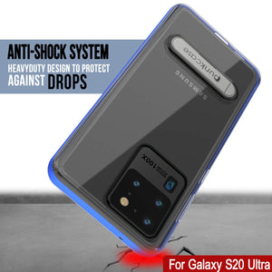 Galaxy S20 Ultra Case, PUNKcase [LUCID 3.0 Series] [Slim Fit] Armor Cover w/ Integrated Screen Protector [Blue] (Color in image: Gold)