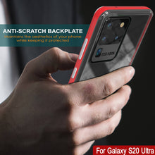 Load image into Gallery viewer, Galaxy S20 Ultra Case, PUNKcase [LUCID 3.0 Series] [Slim Fit] Armor Cover w/ Integrated Screen Protector [Red] (Color in image: Black)
