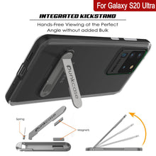 Load image into Gallery viewer, Galaxy S20 Ultra Case, PUNKcase [LUCID 3.0 Series] [Slim Fit] Armor Cover w/ Integrated Screen Protector [Black] (Color in image: Grey)

