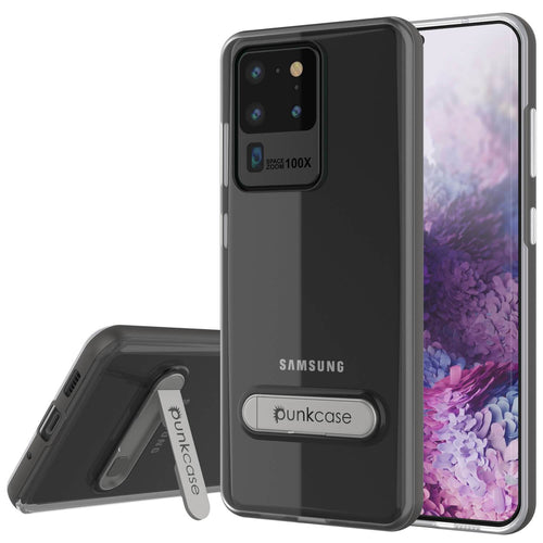 Galaxy S20 Ultra Case, PUNKcase [LUCID 3.0 Series] [Slim Fit] Armor Cover w/ Integrated Screen Protector [Grey] (Color in image: Grey)