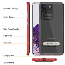 Load image into Gallery viewer, Galaxy S20 Ultra Case, PUNKcase [LUCID 3.0 Series] [Slim Fit] Armor Cover w/ Integrated Screen Protector [Red] (Color in image: Grey)
