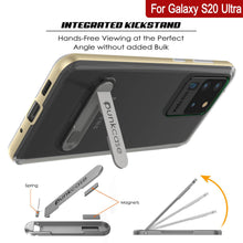 Load image into Gallery viewer, Galaxy S20 Ultra Case, PUNKcase [LUCID 3.0 Series] [Slim Fit] Armor Cover w/ Integrated Screen Protector [Gold] (Color in image: Grey)
