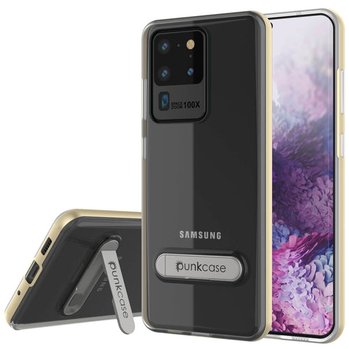 Galaxy S20 Ultra Case, PUNKcase [LUCID 3.0 Series] [Slim Fit] Armor Cover w/ Integrated Screen Protector [Gold] (Color in image: Gold)