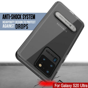 Galaxy S20 Ultra Case, PUNKcase [LUCID 3.0 Series] [Slim Fit] Armor Cover w/ Integrated Screen Protector [Black] (Color in image: Gold)