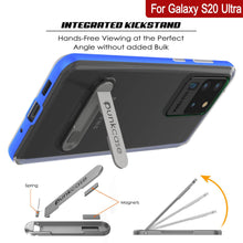 Load image into Gallery viewer, Galaxy S20 Ultra Case, PUNKcase [LUCID 3.0 Series] [Slim Fit] Armor Cover w/ Integrated Screen Protector [Blue] (Color in image: Grey)
