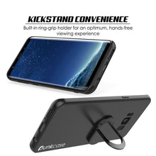 Load image into Gallery viewer, Galaxy S8 PLUS, Punkcase Magnetix Protective TPU Cover W/ Kickstand, Screen Protector [Black] 
