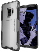Cargar imagen en el visor de la galería, Galaxy S9 Clear Protective Case | Cloak 3 Series [Black] (Color in image: Black)

