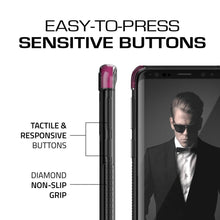 Cargar imagen en el visor de la galería, Galaxy S9 Clear Protective Case | Covert 2 Series [Pink] 
