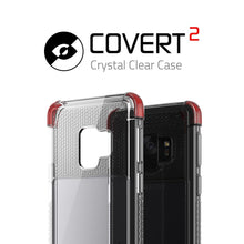 Cargar imagen en el visor de la galería, Galaxy S9 Clear Protective Case | Covert 2 Series [Red] (Color in image: White)
