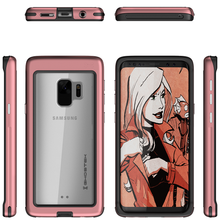 Cargar imagen en el visor de la galería, Galaxy S9 Rugged Heavy Duty Case | Atomic Slim Series [Pink] (Color in image: Black)

