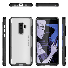 Cargar imagen en el visor de la galería, Galaxy S9+ Plus Clear Protective Case | Cloak 3 Series [Black] (Color in image: Pink)
