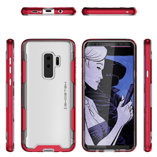 Cargar imagen en el visor de la galería, Galaxy S9+ Plus Clear Protective Case | Cloak 3 Series [Red] 
